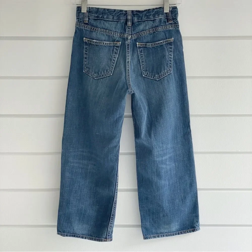 Gap Denim Boys Loose Fit Wide Leg Jeans Size 7H Husky